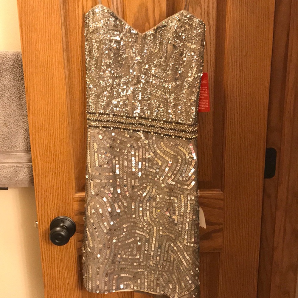 Shail K. Hand beaded cocktail dress NWT